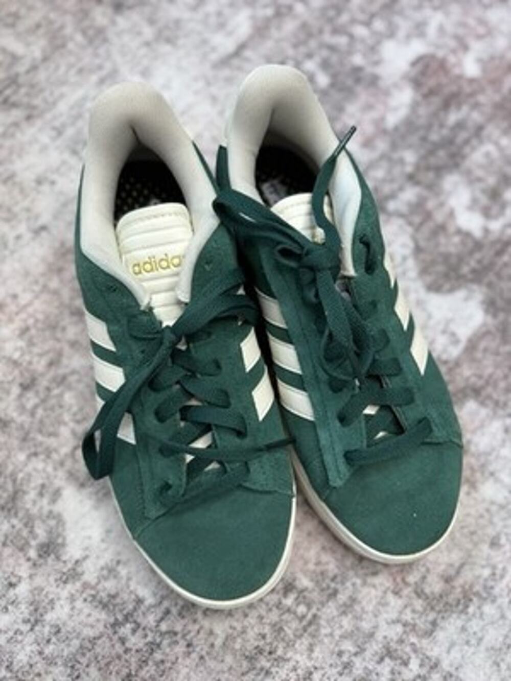 adidas Grand Court Alpha Green Suede Women's 7.5 Sneakers Shoes ID8853 00s Style